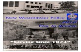 New Westminster Police · 2016. 9. 2. · Message From the Police Board Chair As Mayor of New Westminster and Chair of the New Westminster Police Board, I am constantly impressed