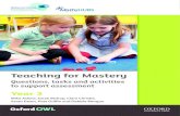 Questions, tasks and activities to support assessment · mastery is being used in the current debate about raising standards in mathematics: 1. A mastery approach: a set of principles