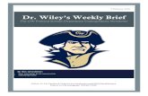 Dr. Wiley’s Weekly Brief - George Washington University · 2018. 2. 27. · Database Administration: import constituent information into the Raiser’s Edge using ImportOmatic Member