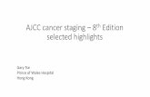 AJCC cancer staging Edition selected highlights...G- grade E- ER P- PR M- ER, PR and HER2 status MD Andersen staging: Bioscore •Points assigned for each biologic factor and TNM stage