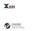 日本語説明書 MICROPHONE WIRELESS SYSTEM...U3トランスミッター、U3レシーバー電源オン時 充電中、充電完了時ともにLED（赤色）は点灯し続けます
