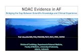 NOAC evidence in Af - PAPDI. Prof Idrus - Rev NOAC...Korean real world evidence – Edoxaban vs Warfarin outcome by renal function Yu TH et al. Stroke. 2018;49:2421-9 In real-world