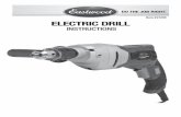 readers 21285Q Electric Drill - Eastwood Auto · 2017. 3. 9. · 2 Eastwood Technical Assistance: 800.343.9353 >> techelp@eastwood.com The EASTWOOD ELECTRIC DRILL is great for use