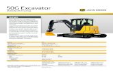 50G Excavator Deere/John Deere 50G Mini Excavator.pdf50G Excavator 26.8 kW (35.9 net hp) FEATURES Engine 50G Manufacturer and Model Yanmar 4TNV88C-PHB Non-Road Emission Standard EPA