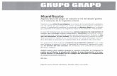 Manifiesto - COnnecting REpositories · 2017. 8. 19. · Manifiesto Algunas ideas del grupo en relación al rol del diseño gráfico en el contexto de la Argentina adual. Asistimos