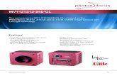 Photonfocus Product Datasheet · 2016. 3. 22. · Photonfocus A1312, A1312I and A1312IE CMOS image sensors with LinLog® technology Features - Photonfocus A1312 CMOS image sensor
