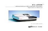 Absorbance Microplate Reader... · 2020. 2. 26. · Chapter 1: - Updated contact information in Technical Support. - Removed About This Manual section (page 1-5). - Added “Absorbance