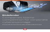 Companies blame competition for corporate cyberespionage · 2017. 7. 13. · When pointing fingers, CISOs perceive competitors as the main interested party that would target their