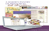 Home Baking Association - A BAKER’S PANTRY OF RESOURCES … · 2019. 6. 28. · 148 A BAKER’S DOEN Lab 1 A Banker’s Pantry of Resources Home Baking Association Bakers Tips •