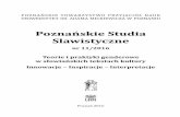 Poznańskie Studia Slawistyczne · 2020. 5. 3. · atrologija (Tragedy and Optimism, Identity and Role-Playing: Croatian Feminist Theatrology). “Poznańskie Studia Slawistyczne”