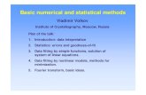 Vladimir Volkov - EMBL Hamburg · 2009. 7. 24. · Vladimir Volkov Institute of Crystallography, Moscow, Russia Plan of the talk: 1. Introduction: data intepretation 2. Statistics: