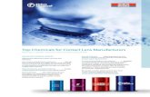 Top Chemicals for Contact Lens Manufacturers · 2021. 1. 11. · Biuret, 97%, extra pure, Acros Organics* 108-19-0 Boric Acid 10043-35-3 Butylated Hydroxyanisole 25013-16-5 Calcium