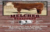 ONLINE Production Sale & OPEN HOUSE Saturday, January ...thelivestocklink.com/catalog/melcher/2021/2021_melcher.pdfWelcome to Melcher’s Herefords 2021 ONLINE Production Sale and