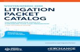 WINTER/SPRING 2020 LITIGATION PACKET CATALOG...CATALOG . VALUABLE PRACTICE TOOLS TO. STREAMLINE YOUR CASE PREPARATION ... Frye, and Other Standards 4 • NEW! Audit Trails: Navigating