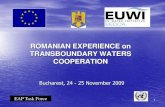 ROMANIAN EXPERIENCE on TRANSBOUNDARY ...NA”Apele Romane”, National Institute for Hydrology and Water Management, National Administration of Meteorology, National Administration