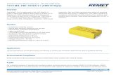 Tantalum Surface Mount Capacitors – MIL-PRF (CWR Style) T419 … · 2021. 1. 12. · Overview The KEMET T419 is approved to MIL-PRF-55365/11 (CWR19 Style) with Weibull failure rates