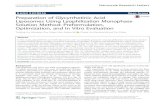 Preparation of Glycyrrhetinic Acid Liposomes Using ... ... Preparation of Liposomes Using Lyophilization