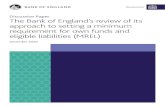 Discussion Paper: The Bank of England’s review of its ......The Bank of England’s review of its approach to setting MREL December 2020 1 December 2020 The Bank of England’s review
