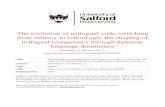 The evolution of trilingual codeswitching from infancy to ...usir.salford.ac.uk/id/eprint/2217/1/Microsoft_the...bilingual language acquisition and suggest that it extends to simultaneous