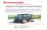 Kawasaki 3803 Cab Installation Instructions · A09 A14 . General Information: ... brake, turn off the ignition switch. 2. If installing wiper or other electronic accessories, remove