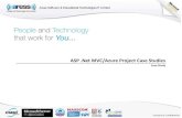 ASP .Net MVC/Azure Project Case Studies · 3. Vacancy / Employment Management Tool Employment tool is an application which helps trusts and agencies to recruit candidates against