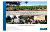 CHARLES SPINETTA WINERY...turnkey winery in Amador County’s premiere viticultural district OFFERING PRICE $5,900,000 ADDRESS 12557 Steiner Road, Plymouth, CA 95669 APN 014-020-039-000