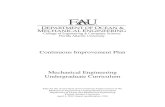Continuous Improvement Plan Mechanical Engineering ...continuous improvement of the Mechanical Engineering program. Each of these ten steps will be presented or discussed in detail.