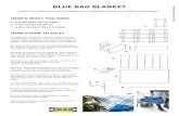 BLUE BAG BLANKET - IKEA Hackers€¦ · BLUE BAG BLANKET HERE’S WHAT YOU NEED HERE’S HOW TO DO IT • 6 large IKEA carrier bags • 9 tea towels 50x65 cm • A thin duvet or fleece