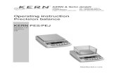 Operating instruction Precision balance€¦ · KERN & Sohn GmbH Ziegelei 1 D-72336 Balingen E-Mail: info@kern-sohn.com Tel: +49-[0]7433- 9933-0 Fax: +49-[0]7433-9933-149 Internet:
