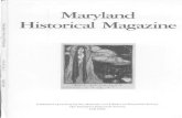 Maryland Historical Magazine · 2009. 11. 25. · Clarence W Blount (1990) Forrest F. Bramble, Jr. (1991) Mrs. Charles W Cole, Jr.* (1994) ... JCuH Jrvvtu exaA-tiu Trovinct. Jfary