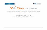 Deliverable D5.1 5G-CARMEN Pilot plan · 2020. 9. 28. · 2 Project Details Call H2020-ICT-18-2018 Type of Action IA Project start date 01/11/2018 Duration 36 months GA No 825012