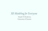3D Modeling for Everyone - games-cn.org · Hsueh-Ti Derek Liu, Michael Tao, Alec Jacobson, “Paparazzi: Surface Editing by way of Multi-View Image Processing ”, SIGGRAPH Asia 2018.