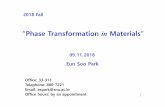 “Phase Transformation in Materials”ocw.snu.ac.kr/sites/default/files/NOTE/3_PTM_091118.pdf · 2019. 3. 15. · “Phase Transformation in Materials” Eun Soo Park Office: 33-313