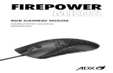 FIREPOWER MK06 - Microsoft · 1 400 800 2 800 1600 3 1600 3200 4 3200 64000 5 64000 12000 6 12000 Y User Interface Choose ADX ADXM0620.exe from the desktop to start the software.