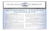 NORMANDY FOREST REMINDERS5f8c274712c4ea693cc1-fdbcf82d3dfc08785157cf0d6fc8ed50.r16.cf… · 2020. 9. 28. · Normandy Forest March 2014 Official Publication of the Normandy Forest