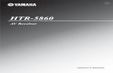01EN HTR-5860 U - Yamaha Corporationyamaha electronics corporation, usa 6660 orangethorpe ave., buena park, calif. 90620, u.s.a. yamaha canada music ltd. 135 milner ave., scarborough,