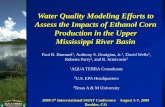 Water Quality Modeling Efforts to Assess the Impacts of ...Water Quality Modeling Efforts to Assess the Impacts of Ethanol Corn Production in the Upper Mississippi River Basin Paul