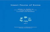 Insect Fauna of Korea - Harvard University...Dec 10, 2014  · Insect Fauna of Korea Jin-Ill KIM1 and Sang Il Kim2 1The Korean Academy of Science and Technology & Sungshin Women’s