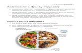 Nutrition for a Healthy Pregnancy · 2020. 7. 6. · Nutrition for a Healthy Pregnancy Healthy eating plays a very important role in a healthy pregnancy. Eating a well balanced diet