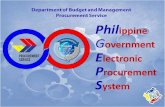 Philippine Government E Procurement System...is registered in the Philippine Government Electronic Procurement System (PhilGEPS) on 30-Jan 2009 pursuant to Section 8.5 of the Revised