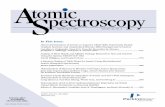 tomicS pectroscopy - A and B · 2008. 10. 16. · Atomic Spectroscopy 271 Vol. 22(2), March/April 2001 *Corresponding author. e-mail: anchieta@iq.unesp.br Direct Determination of