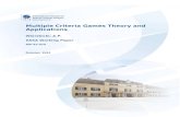 Multiple Criteria Games Theory and Applications · 2017. 1. 30. · noncooperative solutions in multiple criteria games might be related to studying the reasons and ways of preventing