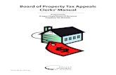 Board of Property Tax Appeals Clerks’ Manual150-303-485 (Rev. 08-05-20) 2-1 Chapter 2 The BOPTA clerk The county clerk is officially the clerk of the board of property tax appeals