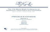 COPYRIGHTiiis.org/Proceedings/2013Proc/Contents/WMSCI-II-p.pdf · 2017. 2. 28. · The 17th Multi-conference on Systemics, Cybernetics and Informatics: WMSCI 2013 Adamopoulou, Evgenia