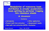 Manipulation of transverse beam distribution in circular ...jaiweb/slides/2013_Giovannozzi.pdf · Massimo Giovannozzi Oxford - July 4th 2013 17 Novel multi-turn injection: new application!