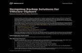 Designing Backup Solutions for VMware vSphere · 2019. 5. 1. · VMware vStorage APIs for Data Protection This document introduces code developers to the concepts and procedures necessary