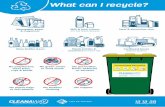 What can I recycle? - City of Vincent · What can I recycle? Newspaper, paper & magazines Glass bottles & jars Plastic bottles & containers (remove lid) Cardboard boxes No plastic
