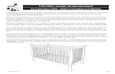 Crib (7301) - Assembly and Operation Manual€¦ · crib. Do not suspend strings over a crib or attach strings to toys. • To help prevent strangulation tighten all fasteners. A