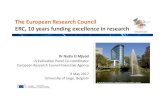 The European Research Council ERC, 10 years funding excellence …rewbc.ni.ac.rs/wp-content/uploads/2016/12/european... · 2017. 5. 15. · ERC Funding Schemes 2017 │11 Starting