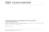 Optimization of Hybrid Driveline Conﬁguration...Optimization of Hybrid Driveline Conﬁguration Optimal component sizing to obtain the best possible fuel efﬁciency while maintaining